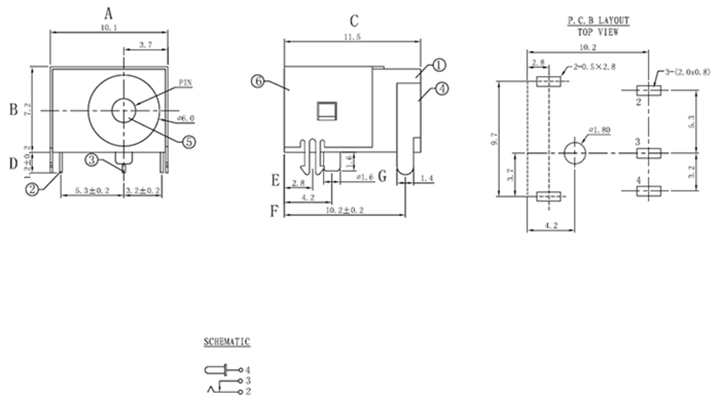 DC電源插座DC-044BD